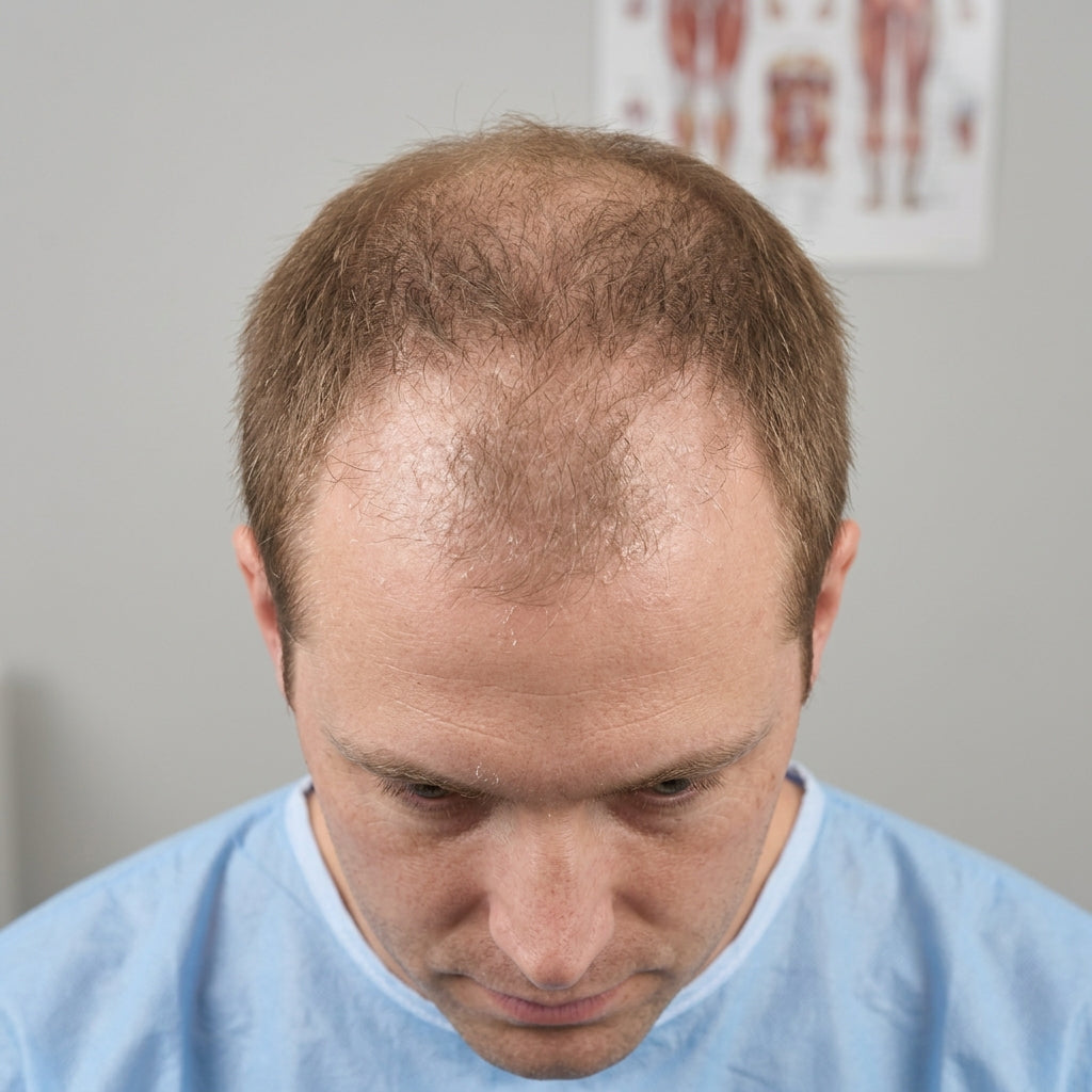 Before KeraCare hair growth treatment